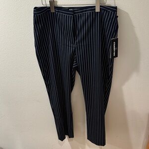 Karl Lagerfeld Navy Pinstripe Dress Pants